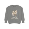 Finnish Spitz Mom Sweatshirt, Grey, front view