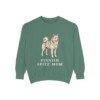 Finnish Spitz Mom Sweatshirt, Light Green, front view