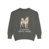 Finnish Spitz Mom Sweatshirt, Pepper, front view