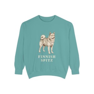 Finnish Spitz Sweatshirt, Seafoam, front view