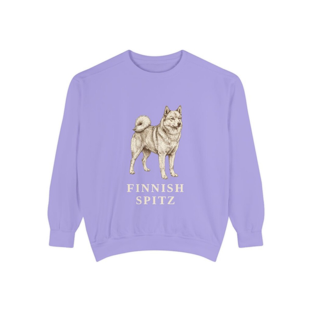 Finnish Spitz Sweatshirt, Violet, front view