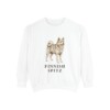 Finnish Spitz Sweatshirt, White, front view