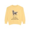 flat-coated-retriever-sweatshirt-butter Flat-Coated Retriever Sweatshirt, Butter, front view