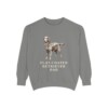 Flat-Coated Retriever Dad Sweatshirt, Grey, front view