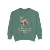 Flat-Coated Retriever Dad Sweatshirt, Light Green, front view