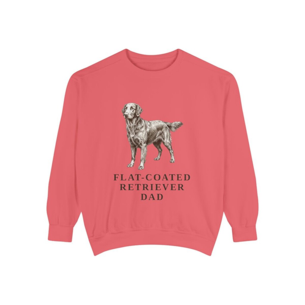 Flat-Coated Retriever Dad Sweatshirt, Watermelon, front view