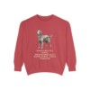 Flat-Coated Retriever Humor Sweatshirt, Crimson, front view