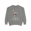 Flat-Coated Retriever Humor Sweatshirt, Grey, front view