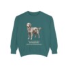 Flat-Coated Retriever Latin Sweatshirt, Blue Spruce, front view