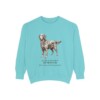Flat-Coated Retriever Latin Sweatshirt, Chalky Mint, front view