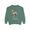 Flat-Coated Retriever Latin Sweatshirt, Light Green, front view