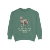 Flat-Coated Retriever Mom Sweatshirt, Light Green, front view