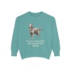 Flat-Coated Retriever Mom Sweatshirt, Seafoam, front view
