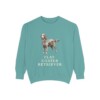 flat-coated-retriever-sweatshirt-seafoam Flat-Coated Retriever Sweatshirt, Seafoam, front view