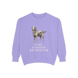 Flat-Coated Retriever Sweatshirt, Violet, front view