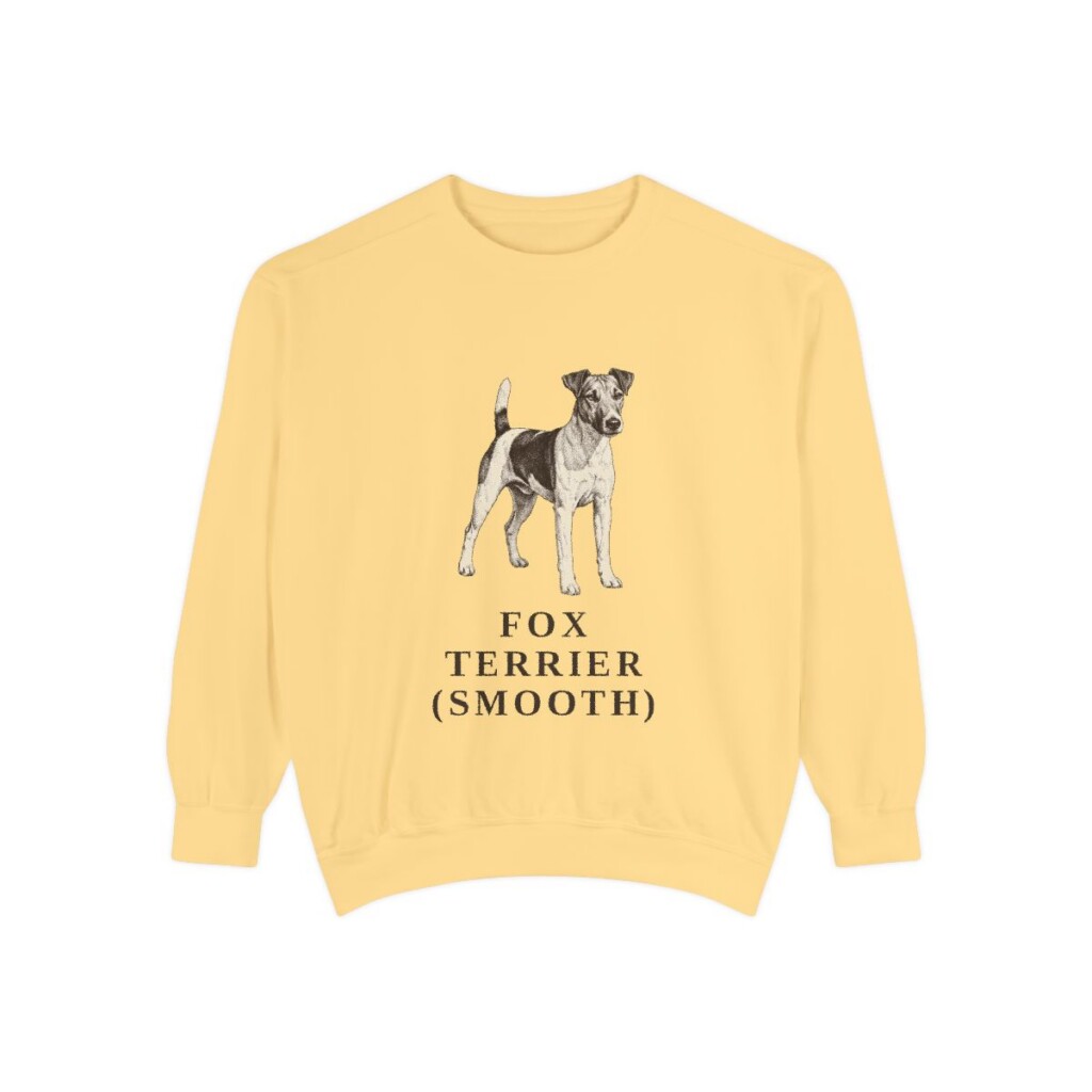 Fox Terrier (Smooth) Sweatshirt, Butter, front view