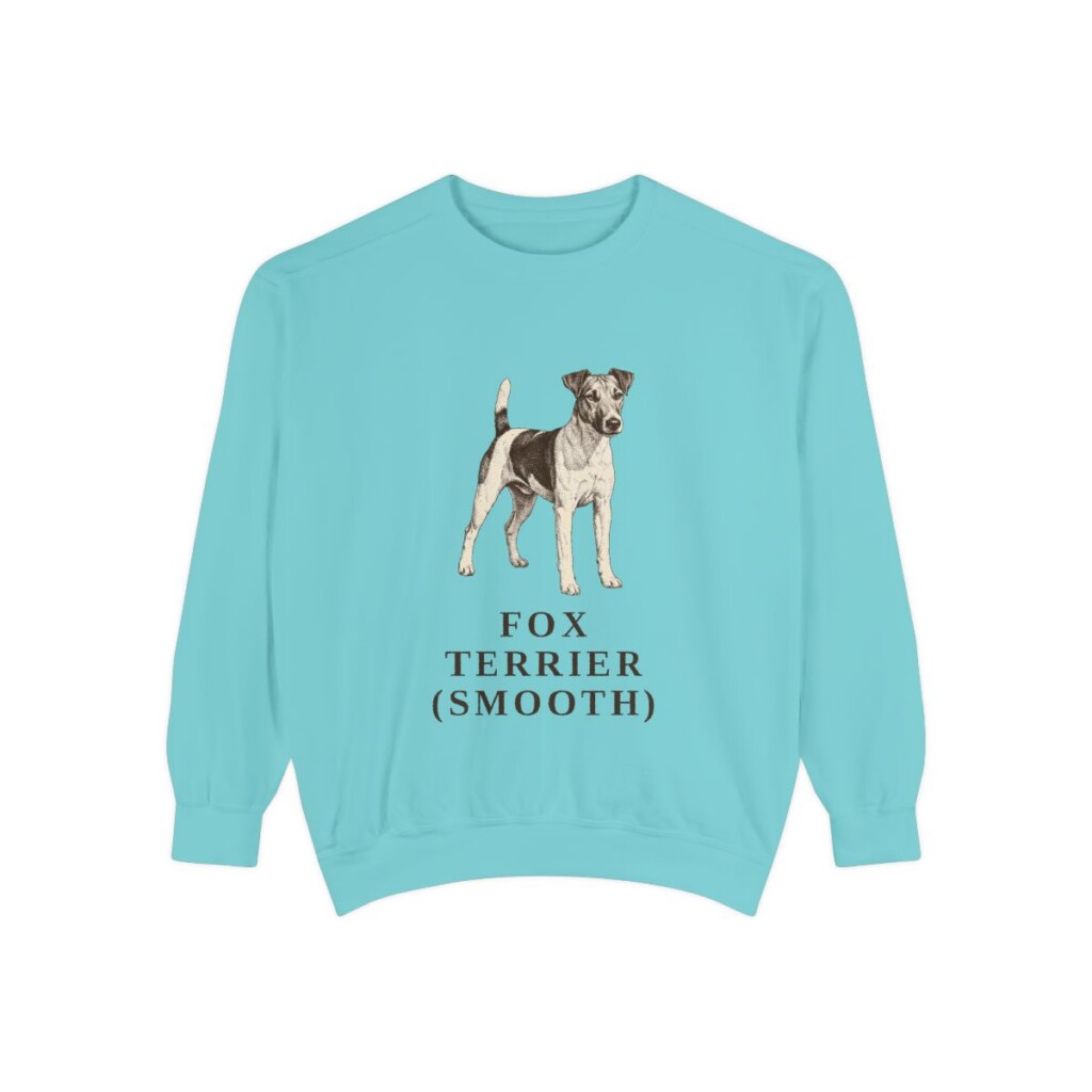 Fox Terrier (Smooth) Sweatshirt, Chalky Mint, front view