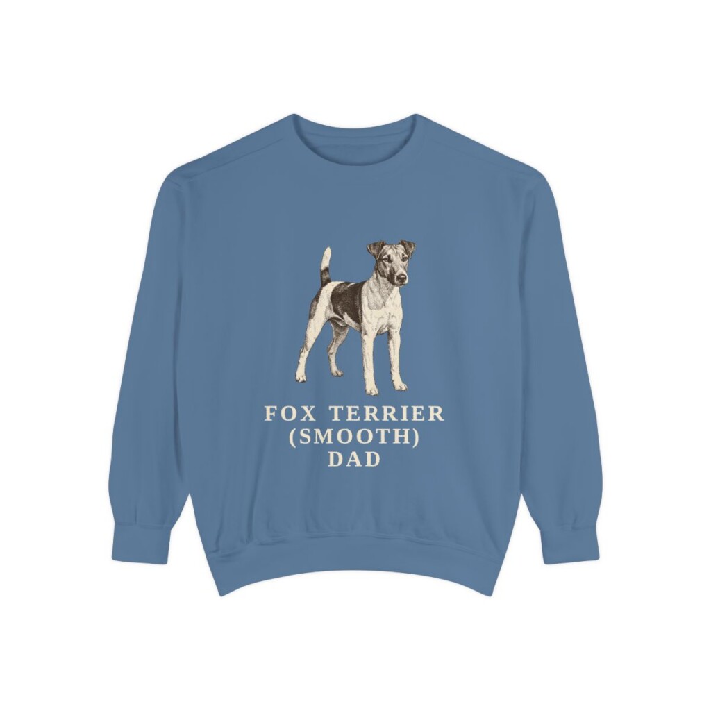 Fox Terrier (Smooth) Dad Sweatshirt, Blue Jean, front view