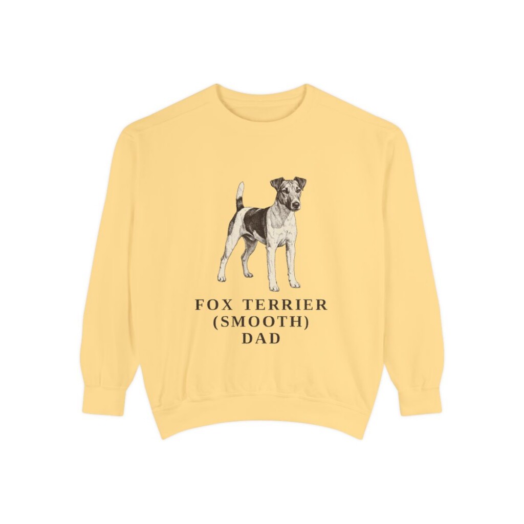 Fox Terrier (Smooth) Dad Sweatshirt, Butter, front view