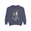 Fox Terrier (Smooth) Dad Sweatshirt, Denim, front view