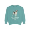 Fox Terrier (Smooth) Dad Sweatshirt, Seafoam, front view