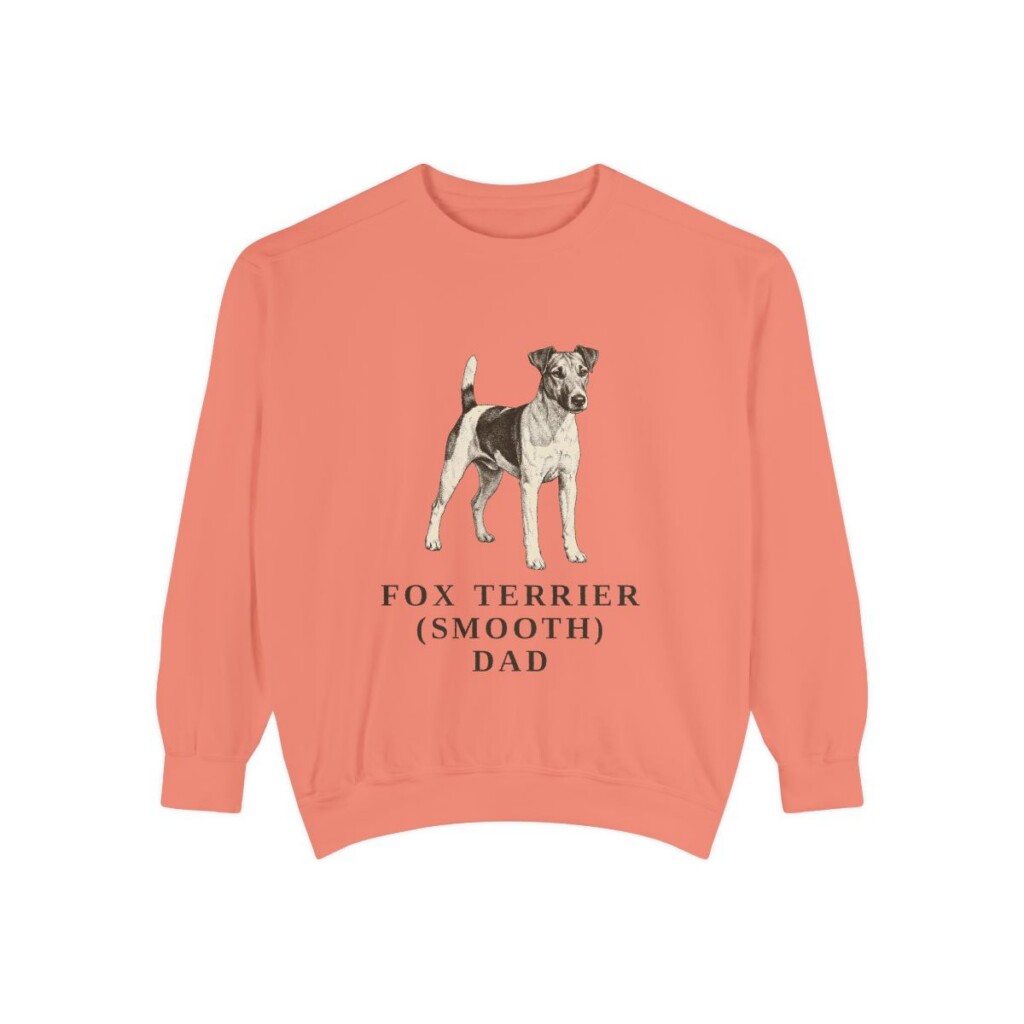 Fox Terrier (Smooth) Dad Sweatshirt, Terracotta, front view
