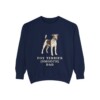 Fox Terrier (Smooth) Dad Sweatshirt, True Navy, front view