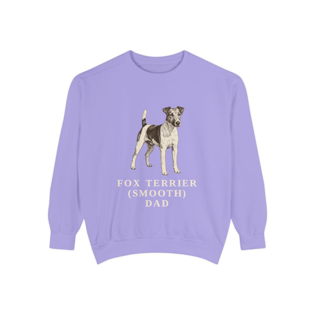 Fox Terrier (Smooth) Dad Sweatshirt, Violet, front view
