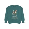 Fox Terrier (Smooth) Humor Sweatshirt, Blue Spruce, front view