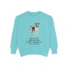 Fox Terrier (Smooth) Humor Sweatshirt, Chalky Mint, front view