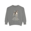 Fox Terrier (Smooth) Humor Sweatshirt, Grey, front view