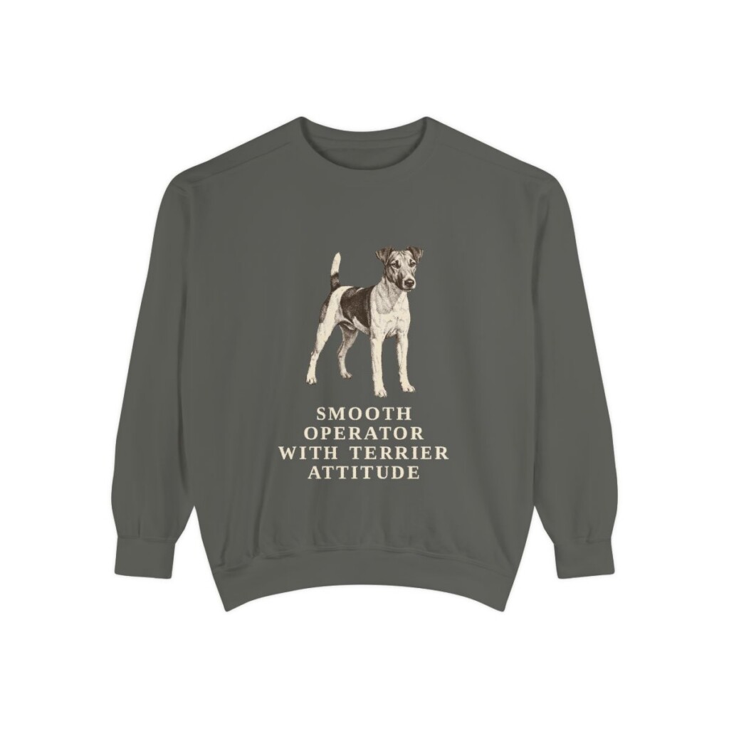 Fox Terrier (Smooth) Humor Sweatshirt, Pepper, front view
