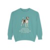Fox Terrier (Smooth) Humor Sweatshirt, Seafoam, front view
