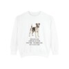 Fox Terrier (Smooth) Humor Sweatshirt, White, front view