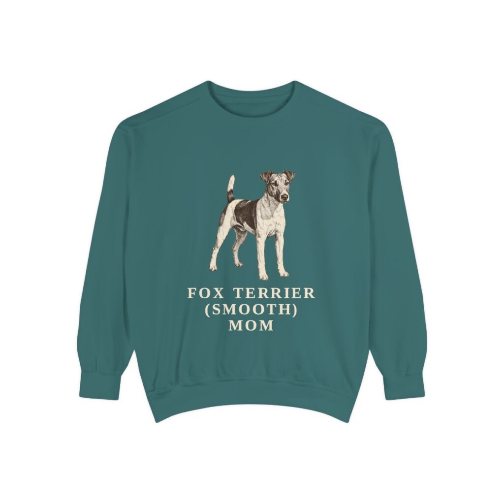 Fox Terrier (Smooth) Mom Sweatshirt, Blue Spruce, front view