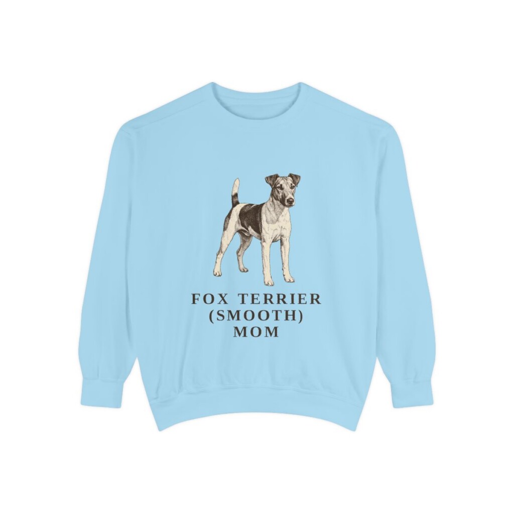 Fox Terrier (Smooth) Mom Sweatshirt, Chambray, front view