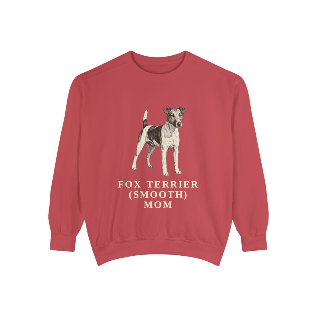 Fox Terrier (Smooth) Mom Sweatshirt, Crimson, front view