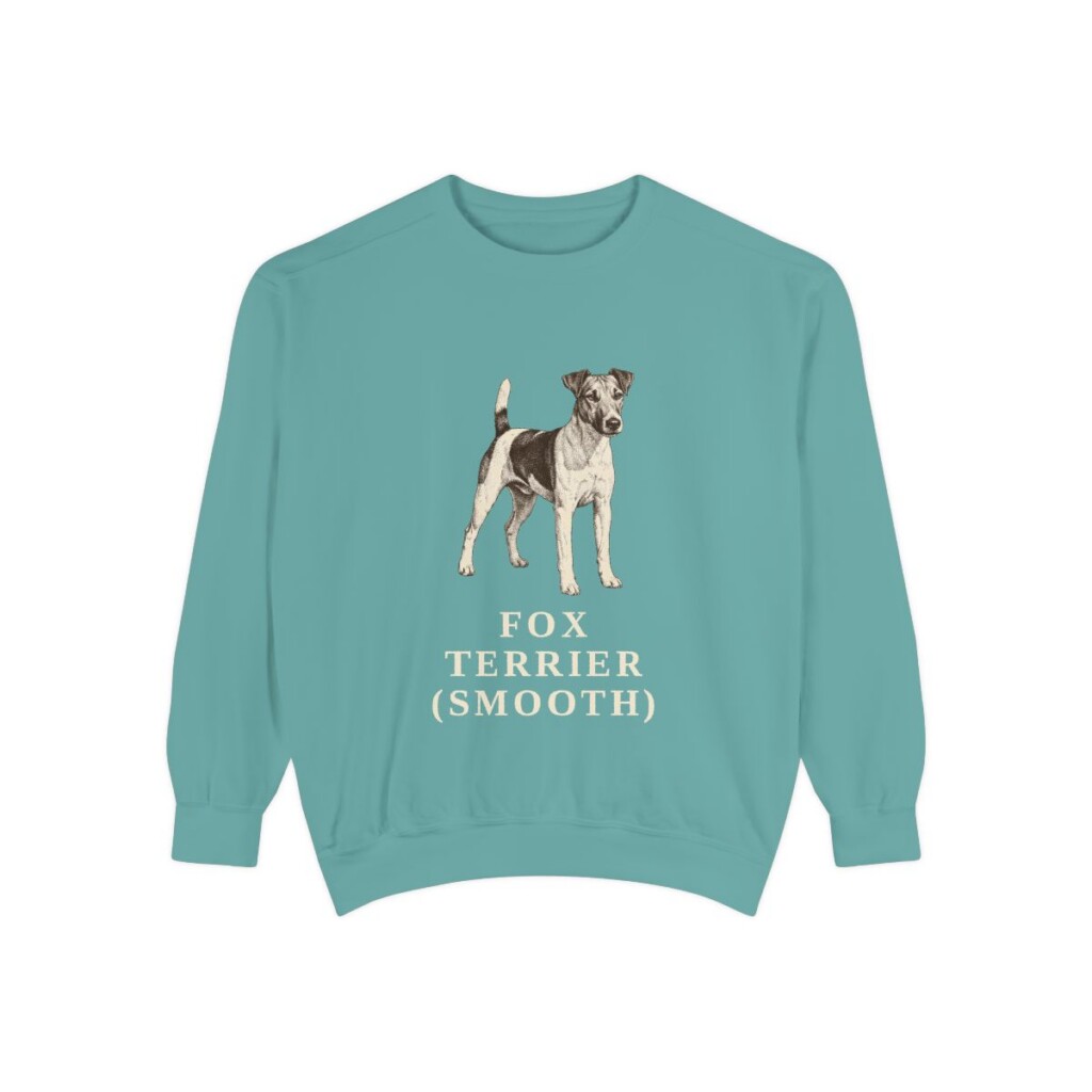 Fox Terrier (Smooth) Sweatshirt, Seafoam, front view