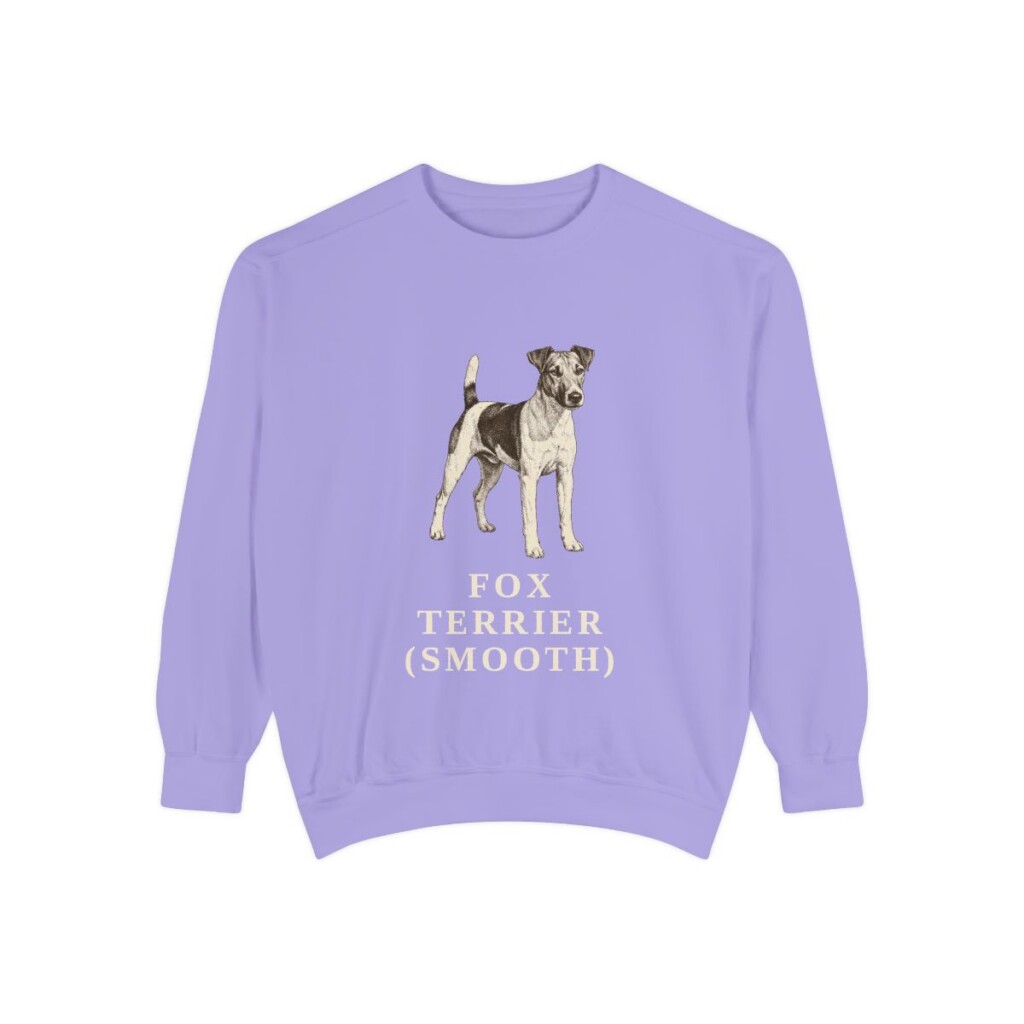 Fox Terrier (Smooth) Sweatshirt, Violet, front view