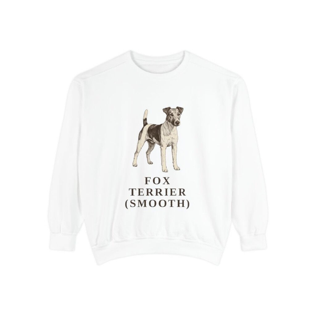 Fox Terrier (Smooth) Sweatshirt, White, front view