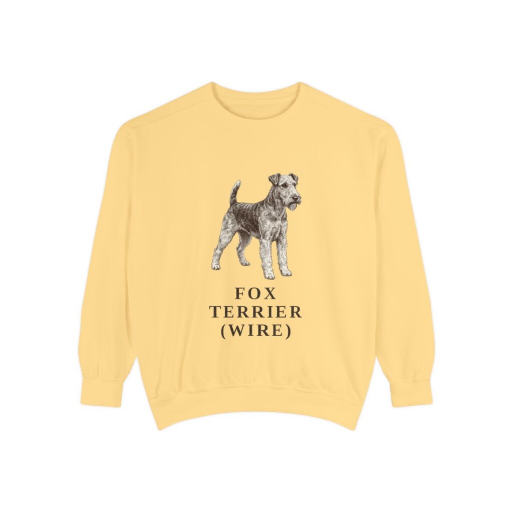 Fox Terrier (Wire) Sweatshirt, Butter, front view