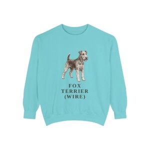 fox-terrier-wire-sweatshirt-chalky-mint Fox Terrier (Wire) Sweatshirt, Chalky Mint, front view