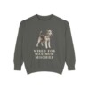fox-terrier-wire-sweatshirt-humor-pepper Fox Terrier (Wire) Humor Sweatshirt, Pepper, front view