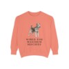 fox-terrier-wire-sweatshirt-humor-terracotta Fox Terrier (Wire) Humor Sweatshirt, Terracotta, front view