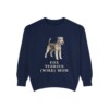 Fox Terrier (Wire) Mom Sweatshirt, True Navy, front view