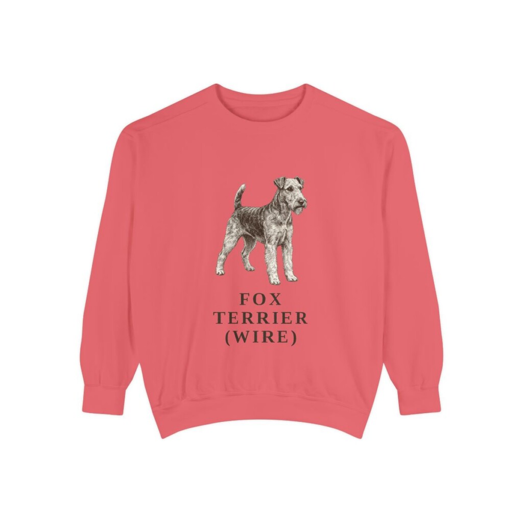 Fox Terrier (Wire) Sweatshirt, Watermelon, front view