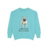 french-bulldog-sweatshirt-chalky-mint French Bulldog Sweatshirt, Chalky Mint, front view