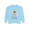 french-bulldog-sweatshirt-chambray French Bulldog Sweatshirt, Chambray, front view