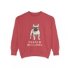 french-bulldog-sweatshirt-crimson French Bulldog Sweatshirt, Crimson, front view