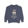 French Bulldog Dad Sweatshirt, Denim, front view
